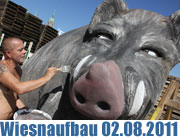 Oktoberfest Aufbau - Fotos und Video vom 02.08.2011 (©Foto: Martin Schmitz)